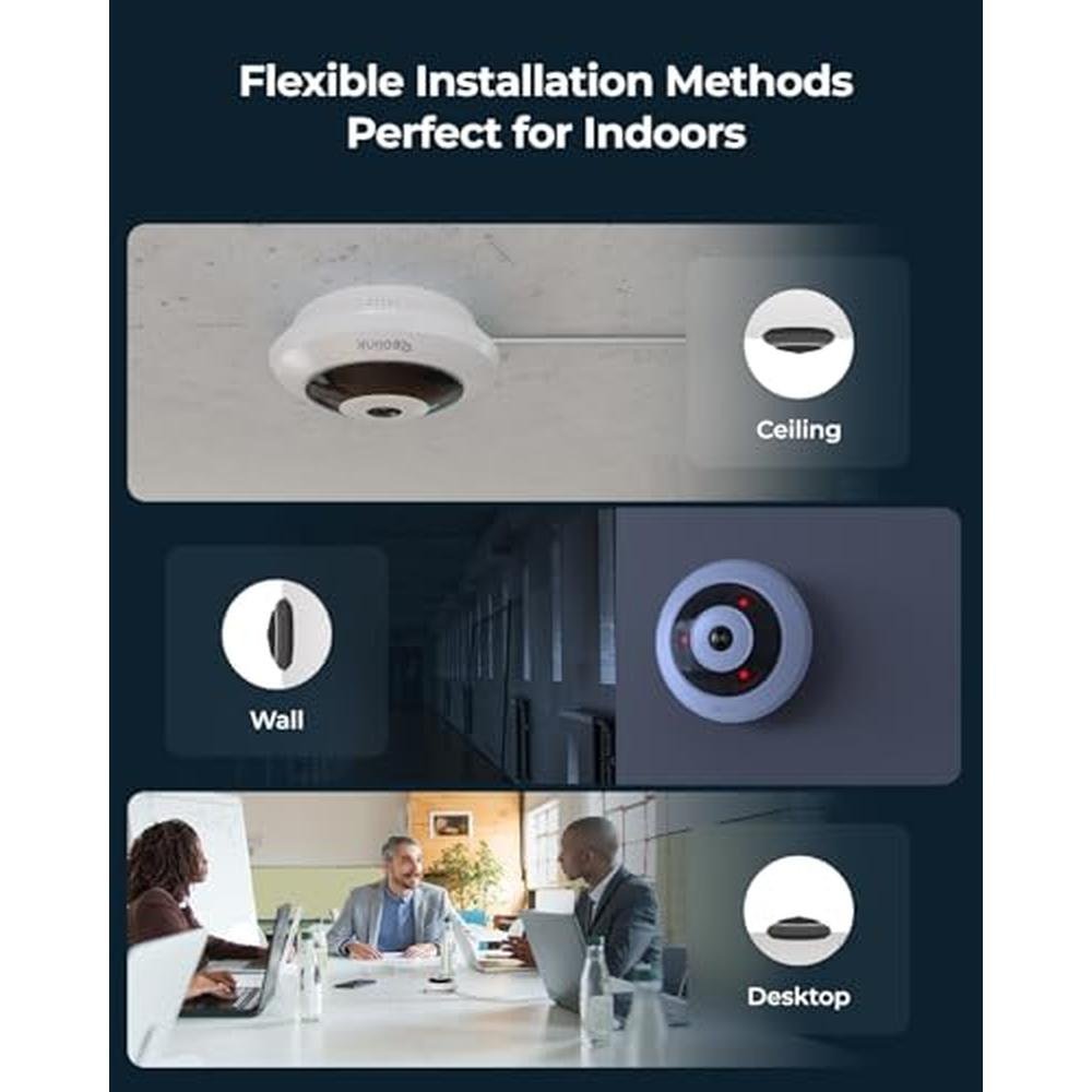 Reolink 6MP: REOLINK 6MP PoE IP Fisheye Camera with 360 View – Close-up Detail