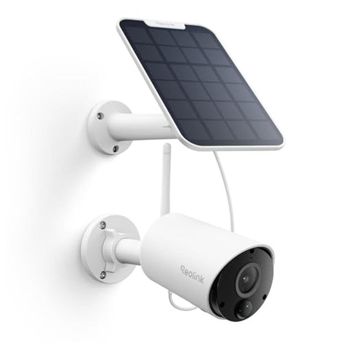 Solar Home Security Camera: REOLINK Argus Eco+ 2K 5MP Solar – Front View