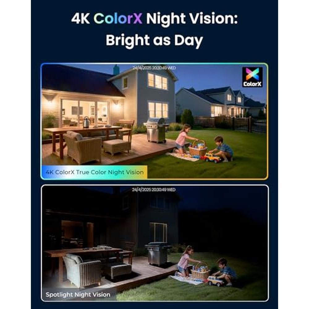 REOLINK CX820: 4K UHD ColorX PoE Security Camera – Side View