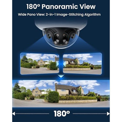 POE Reolink: REOLINK Duo 3V 16MP UHD Dual-Lens PoE Security – Side View