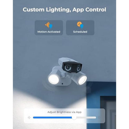 Floodlight PoE: REOLINK Duo 4K Dual-Lens Security Camera – In Use