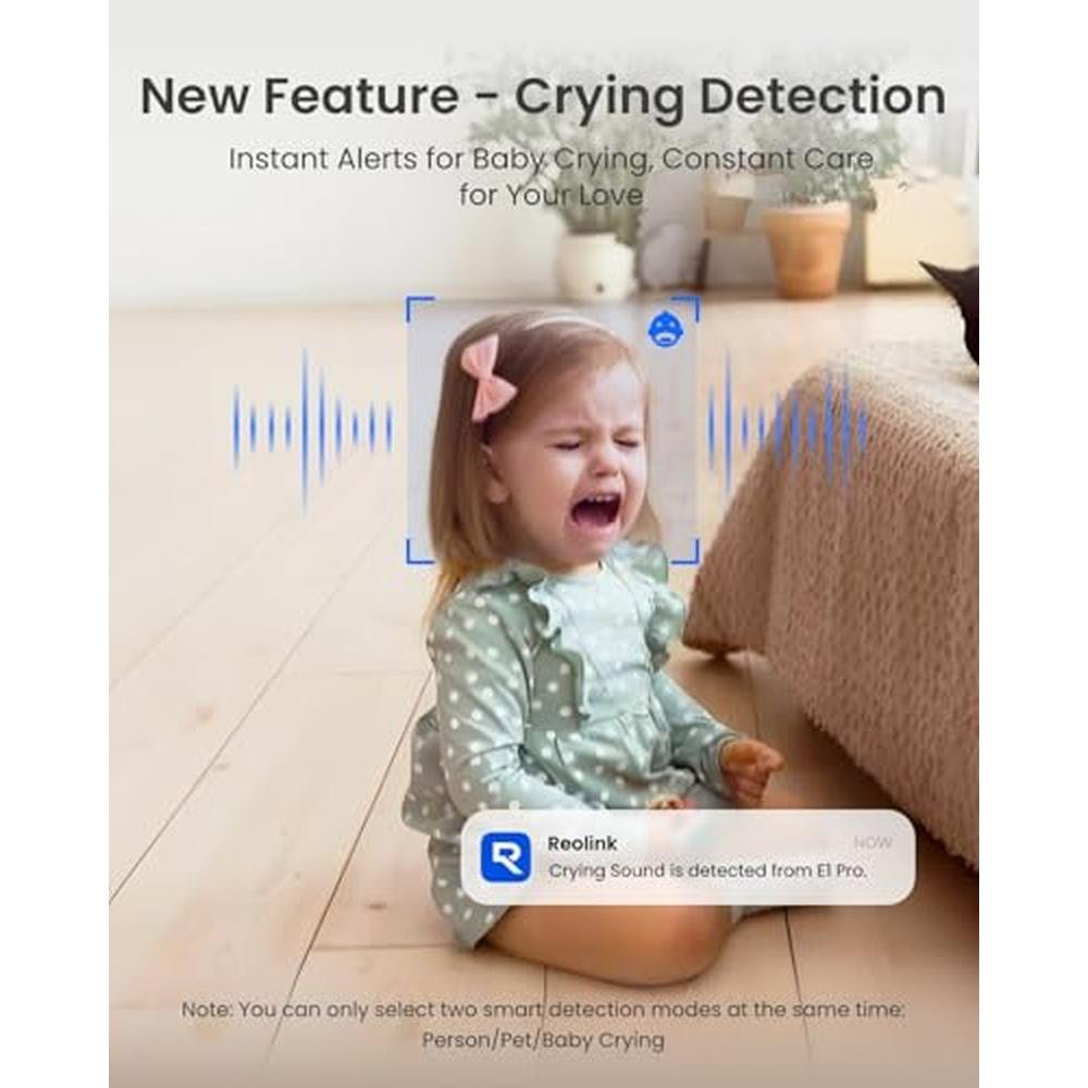 Baby Pet Monitoring: REOLINK E1 Pro 3K PT Wi-Fi Indoor – In Use