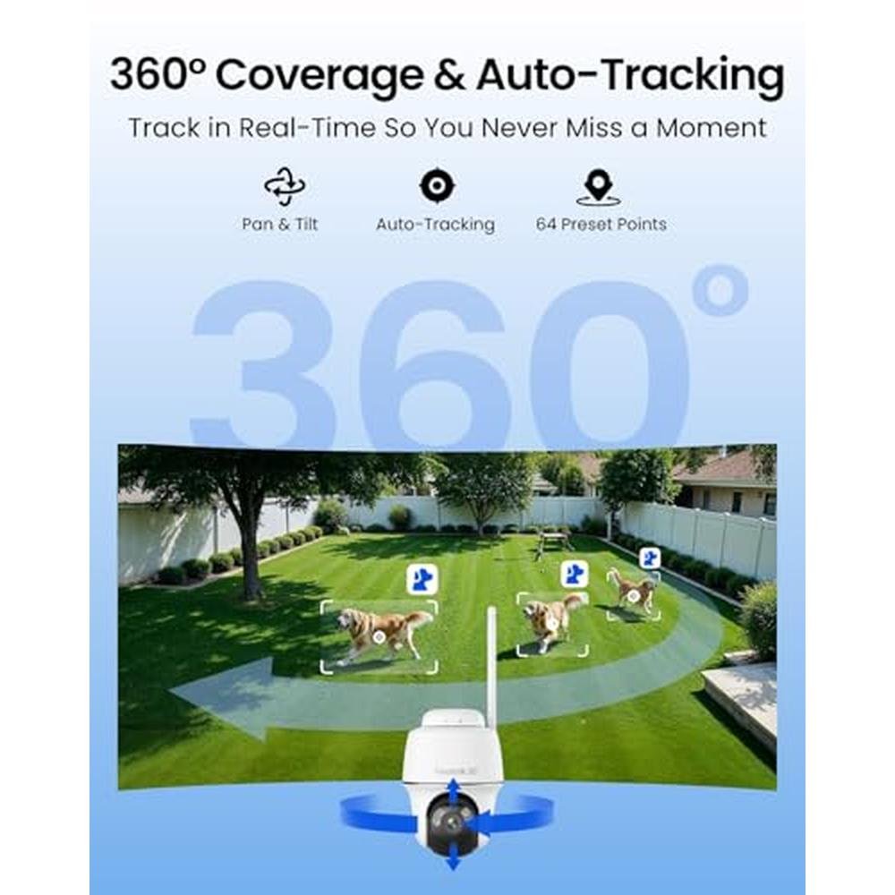 REOLINK First 4K Solar Security Cameras Wireless Outdoor – Close-up Detail