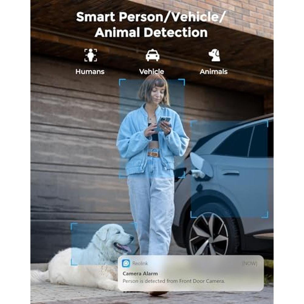 Security Camera: REOLINK Plug-in Outdoor WiFi 5MP HD – Close-up Detail