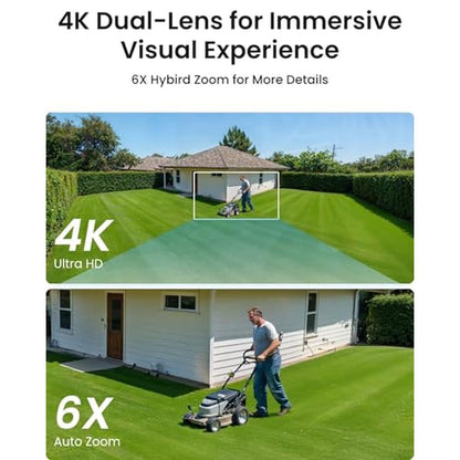Camera PoE: REOLINK PTZ Security Camera System 4K IP PoE – Side View