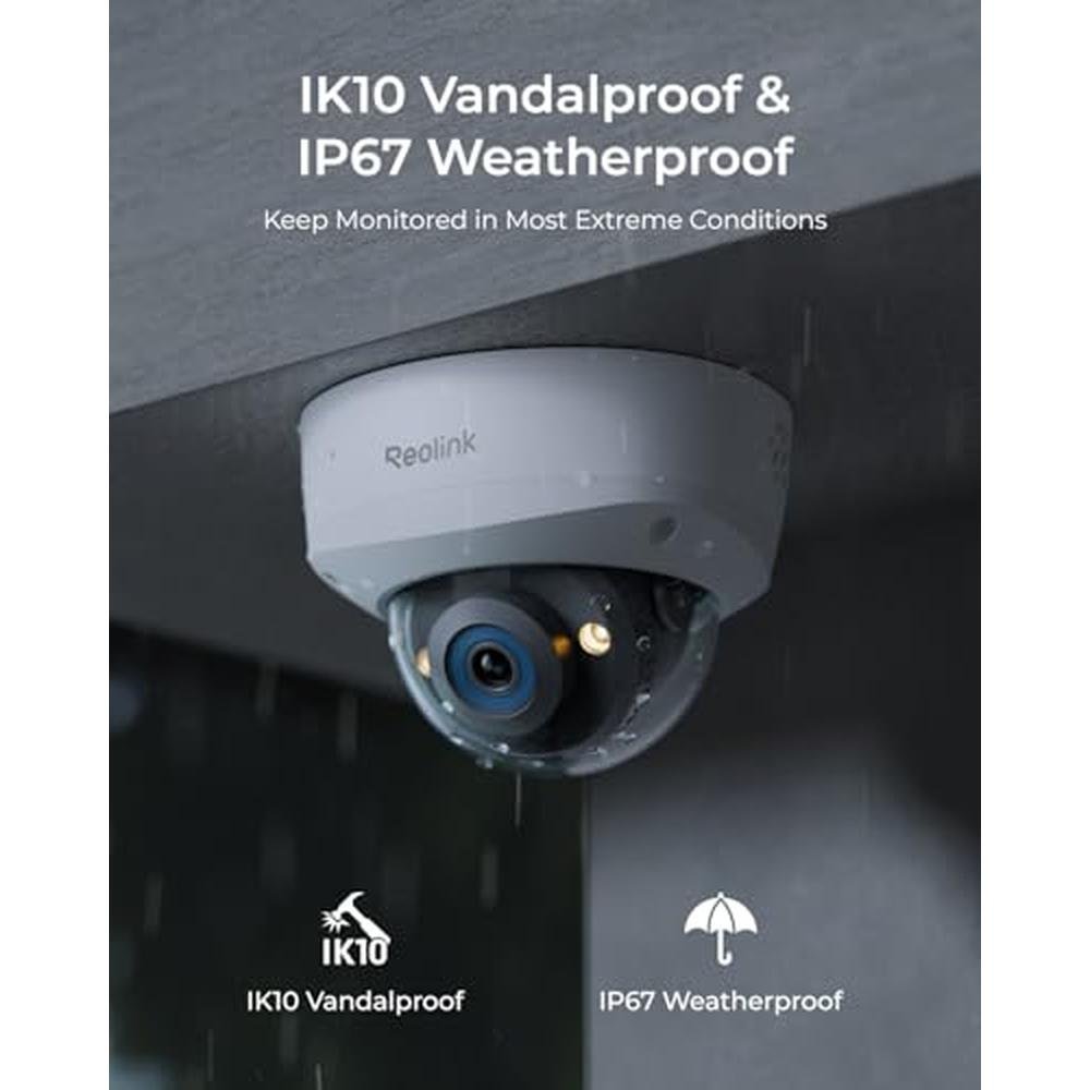 REOLINK RLC-1240A: 12MP Vandalproof PoE Security Camera – In Use