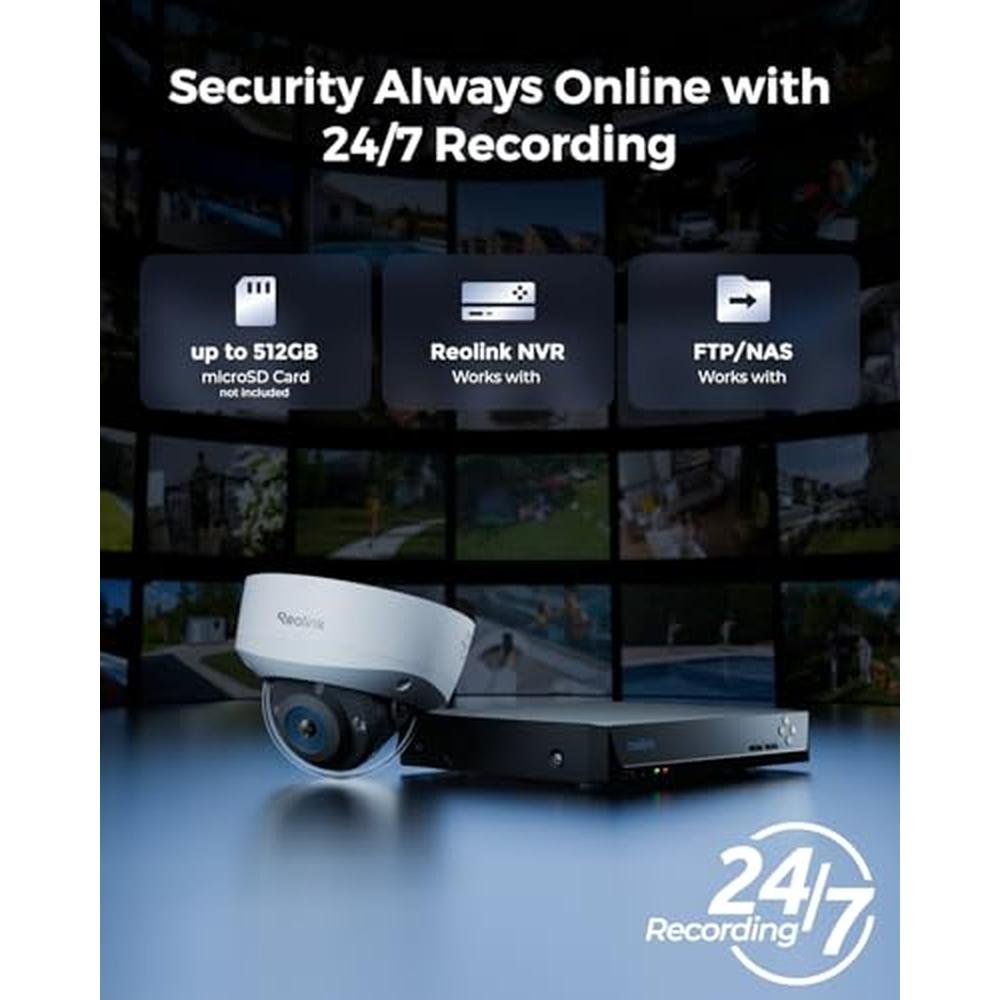 REOLINK RLC-1240A: 12MP Vandalproof PoE Security Camera – Packaging