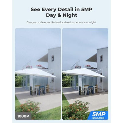 Security Cameras: REOLINK Argus PT 5MP Wireless Outdoor Pan – In Use