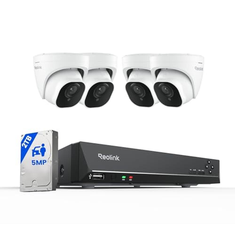 5MP 8CH Home Security Camera System – Front View