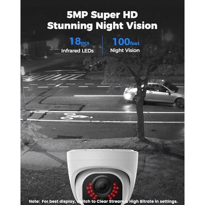 5MP 8CH Home Security Camera System – Close-up Detail