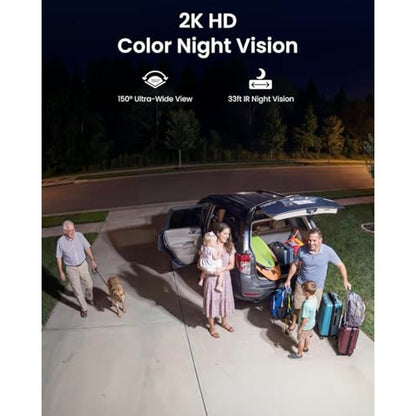 REOLINK Solar Floodlight Cam: 2K 150 Security Cameras – In Use