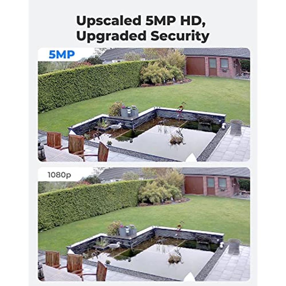 Camera Reolink: Reolink RLC-520A 5MP HD POE Dome Security – Side View