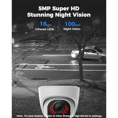 Camera Reolink: Reolink RLC-520A 5MP HD POE Dome Security – Close-up Detail