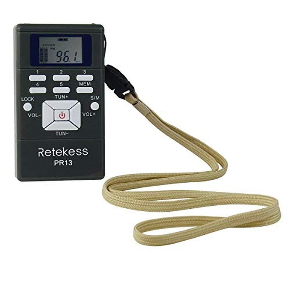 Retekess PR13: Portable FM Receiver with 24-Hour Clock and – In Use
