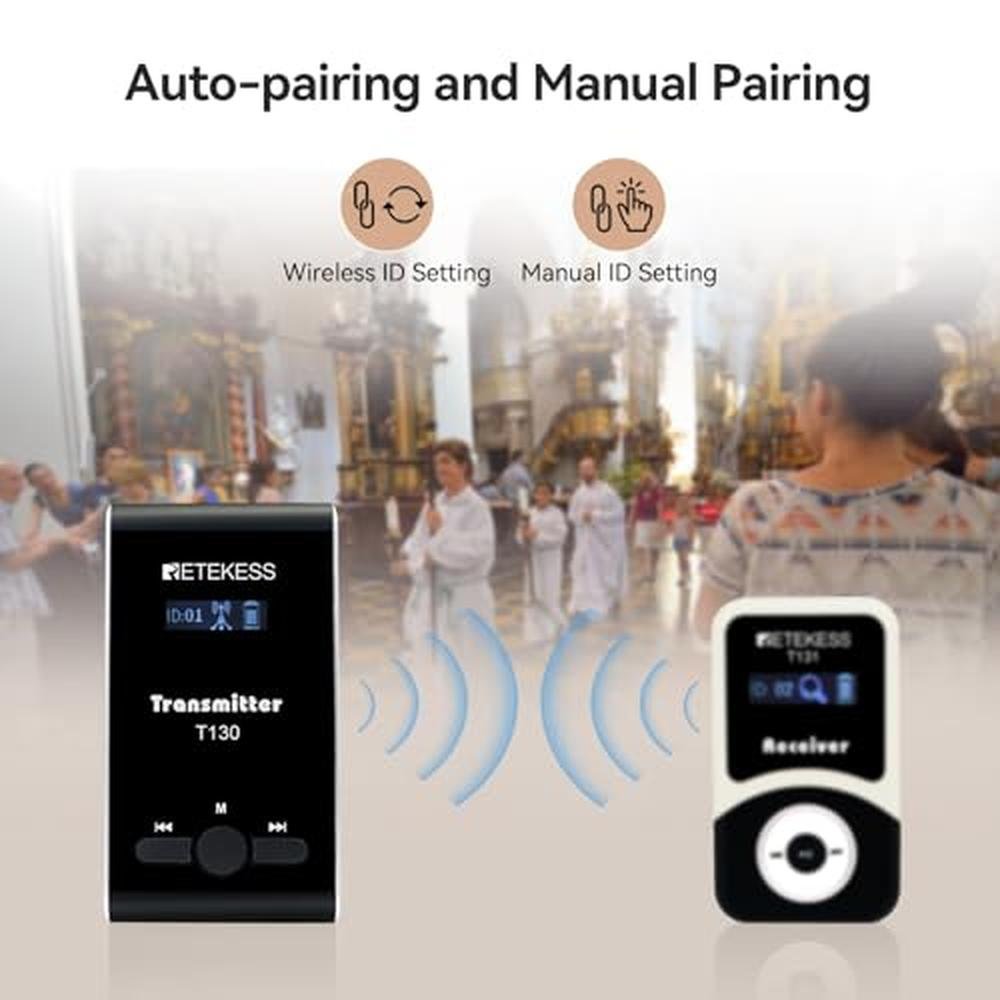 Retekess T130 Wireless Tour Guide Transmitter – Close-up Detail