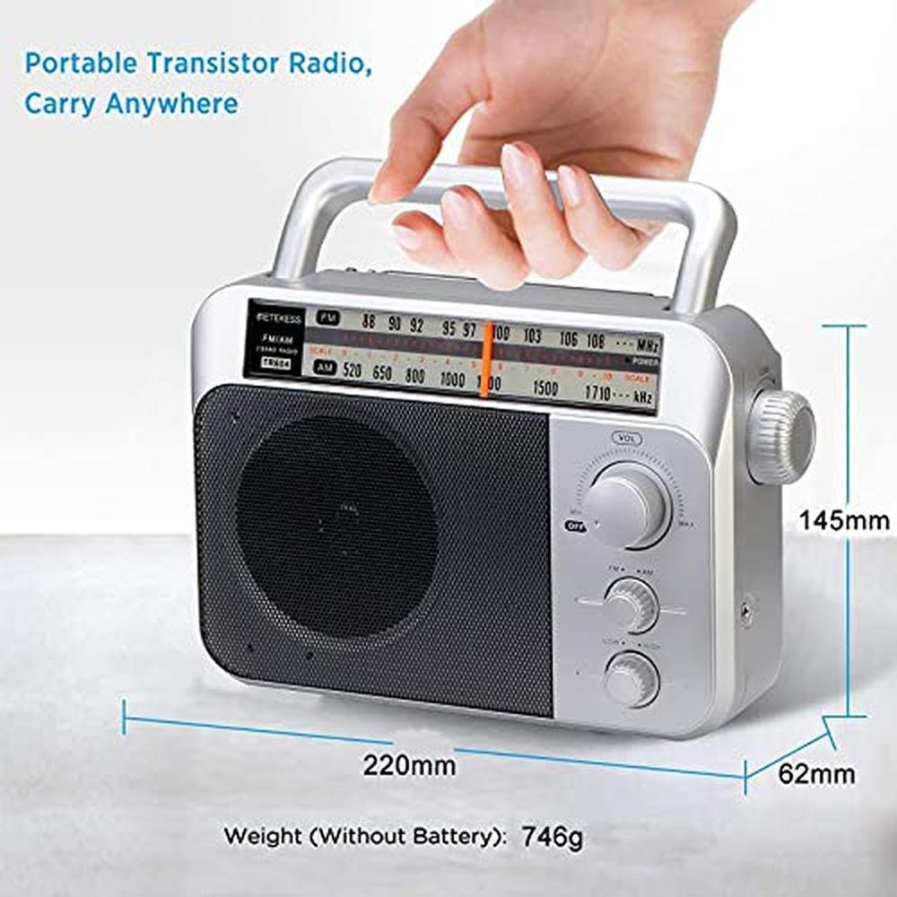 Retekess TR604 AM FM Radio Portable Transistor Analog Radio – In Use