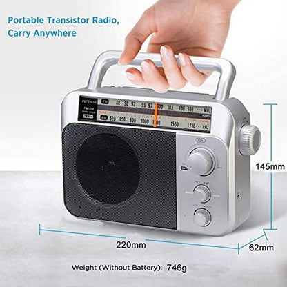 Retekess TR604 AM FM Radio Portable Transistor Analog Radio – In Use