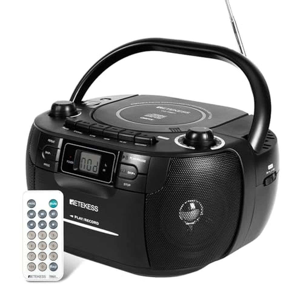 Tape Player: Retekess TR621 CD Player Boombox – Front View