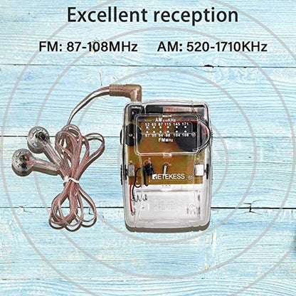 Retekess TR624 Portable Radios AM FM – Side View