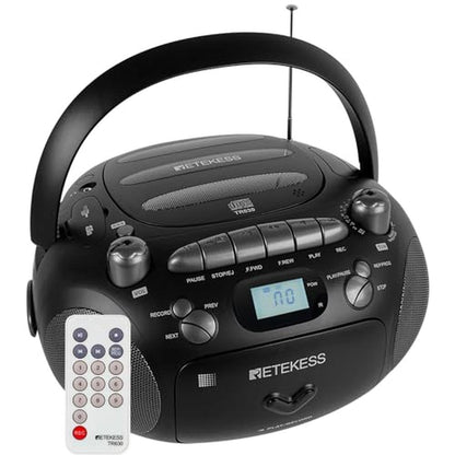 Retekess TR630: Premium CD Cassette Player Boombox – Front View