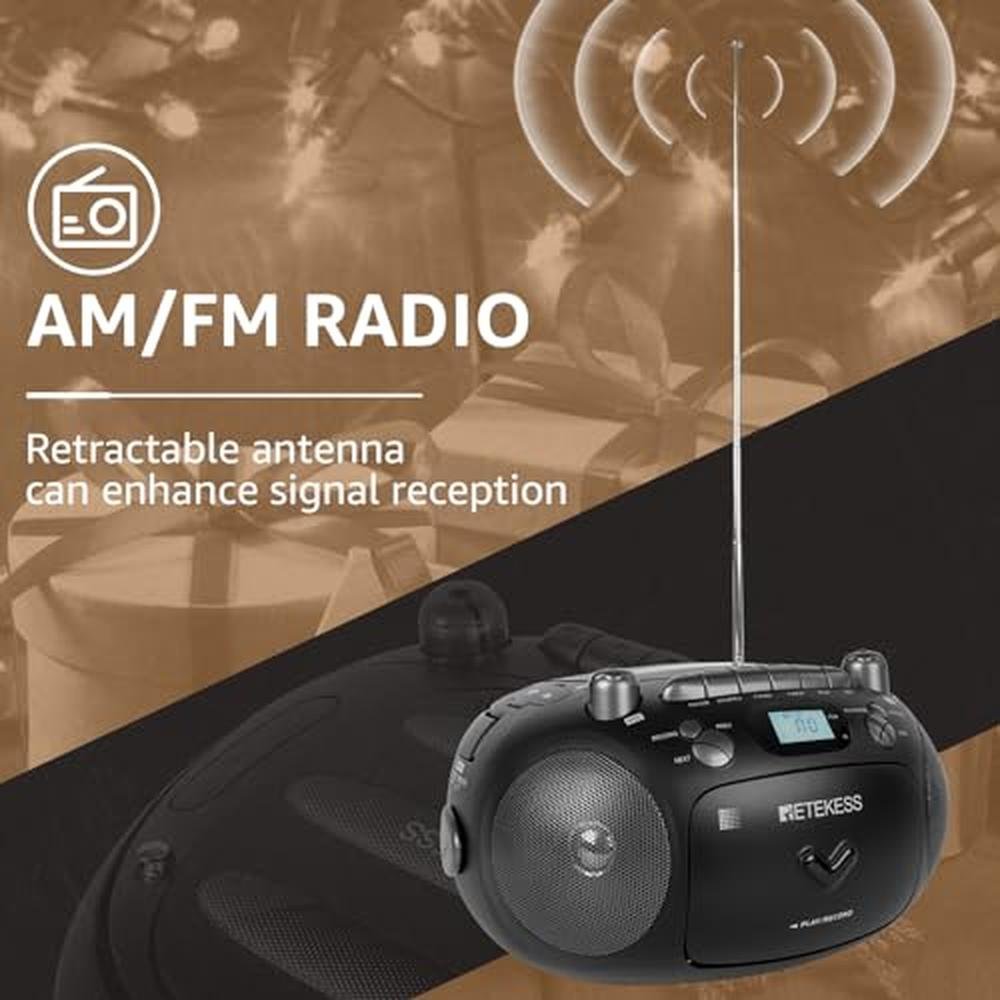 Retekess TR630: Premium CD Cassette Player Boombox – Packaging