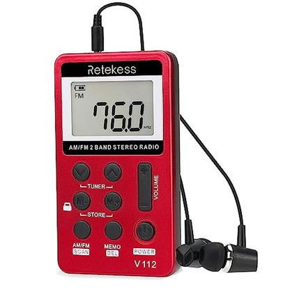 Retekess V112: Retekess Portable AM FM Radio – Front View