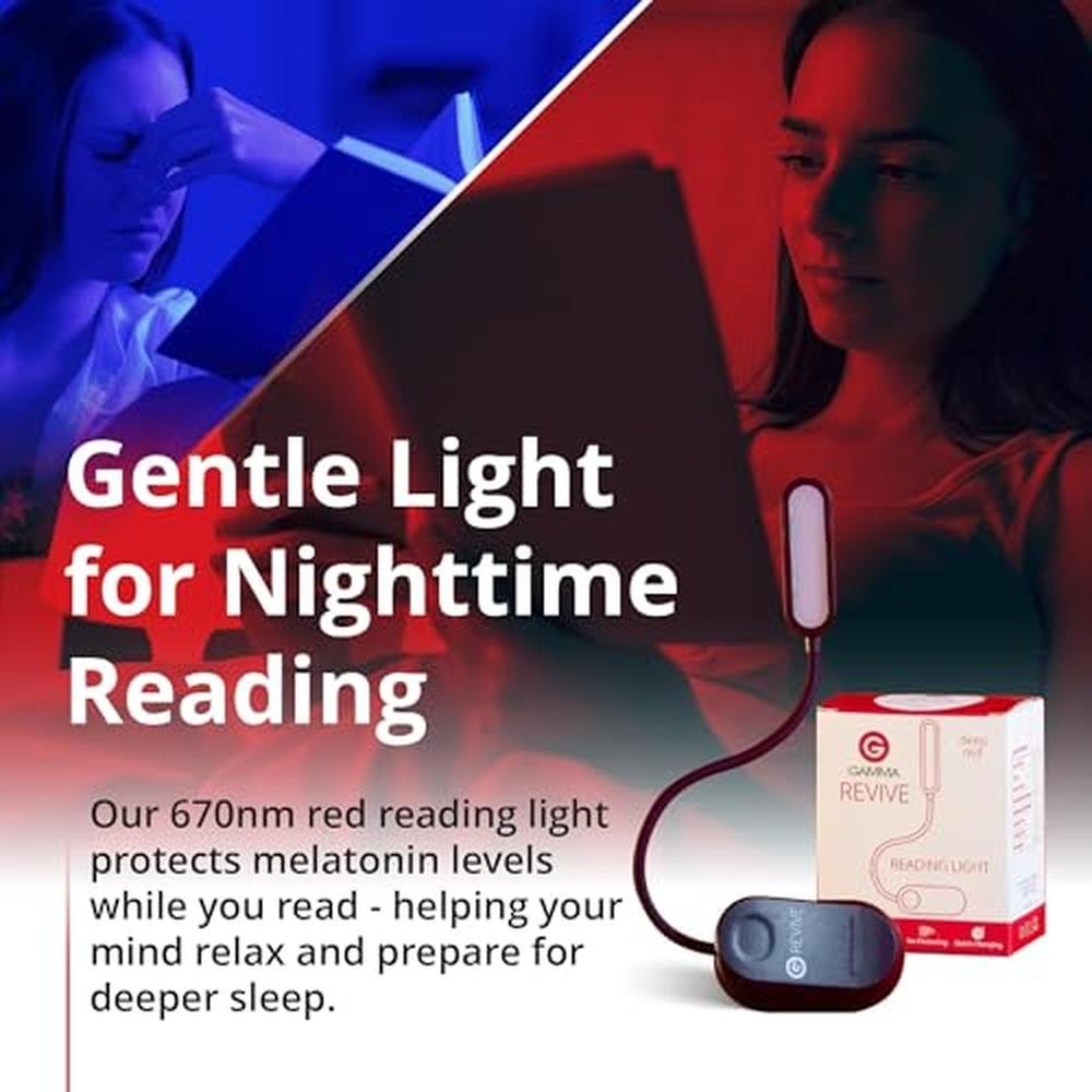 Sleep Revive: Gamma Revive 670nm Red Reading Light – Close-up Detail