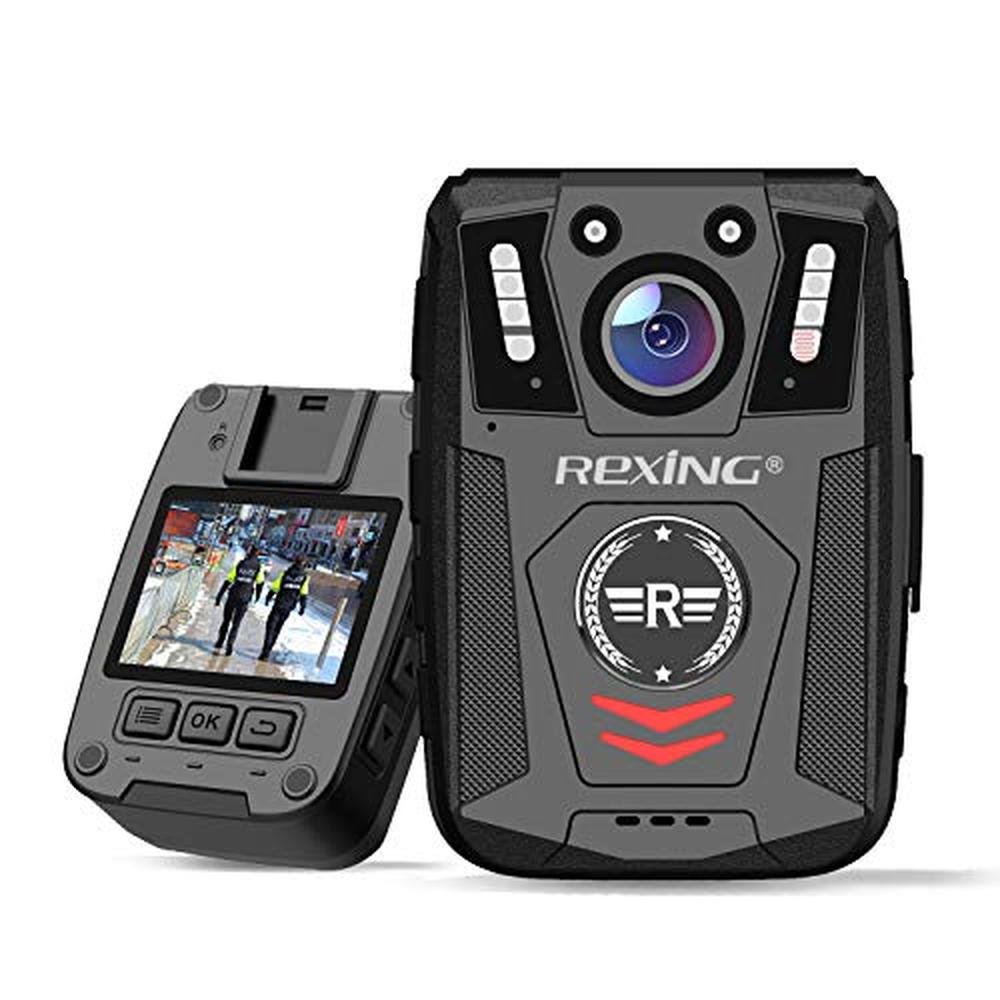 Rexing P1 Body Worn Camera: 2 Display 1080p Full HD – Front View