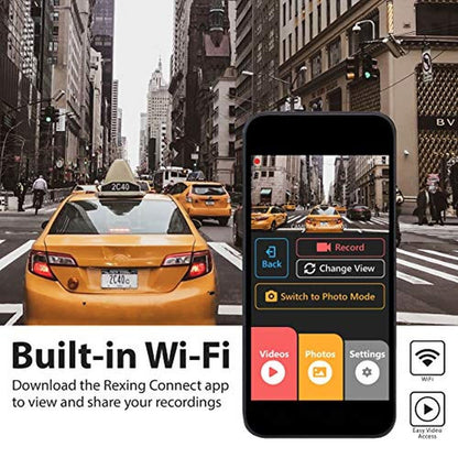 Rexing V1P: 3rd Generation Dual 1080p Full HD Front and – In Use