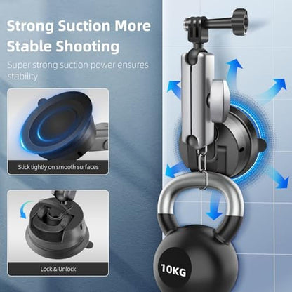 Car Mount: REYGEAK Suction Cup Car Mount with 1/4 Thread – Packaging