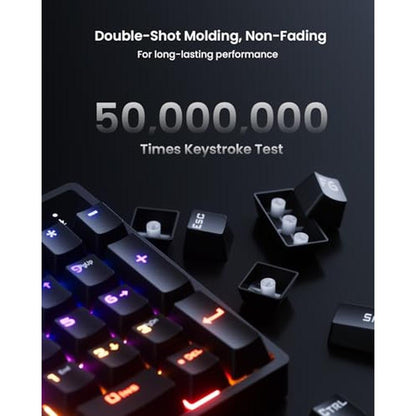 Keyboard: RGB Mechanical Gaming Keyboard Blue Switch 104 – In Use