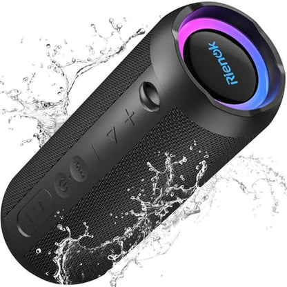Bluetooth Speaker: RIENOK Portable 30W Dual Pairing True – Front View