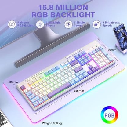 Keyboards Keys: RisoPhy Wireless Gaming Keyboard Tri-Mode – Close-up Detail