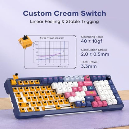Risophy Keyboard: Risophy Wireless Mechanical Keyboard 98 – In Use