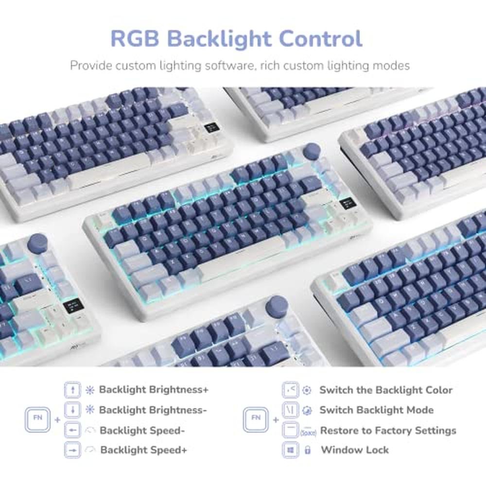Keyboard Royal: RK ROYAL KLUDGE M75 Mechanical Keyboard – Close-up Detail