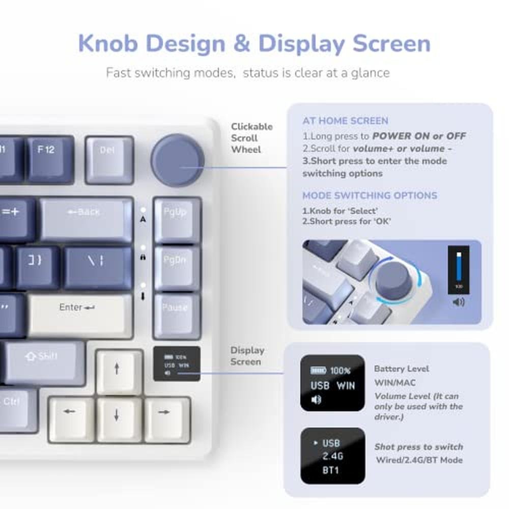 Keyboard Royal: RK ROYAL KLUDGE M75 Mechanical Keyboard – In Use