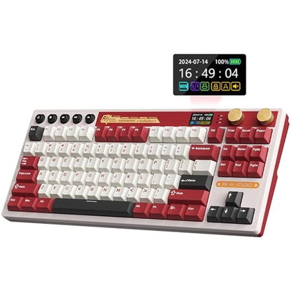 Keyboard Royal: RK ROYAL KLUDGE M87 Wireless Gaming Keyboard – Front View