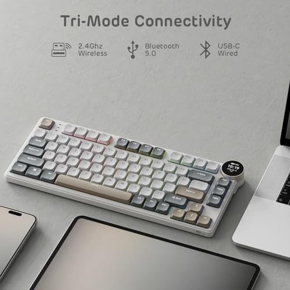 Mechanical Keyboard: RK ROYAL KLUDGE N80 Low Profile – Close-up Detail