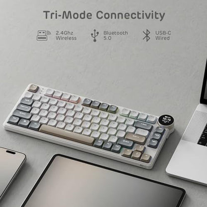 Mechanical Keyboard: RK ROYAL KLUDGE N80 Low Profile – Close-up Detail