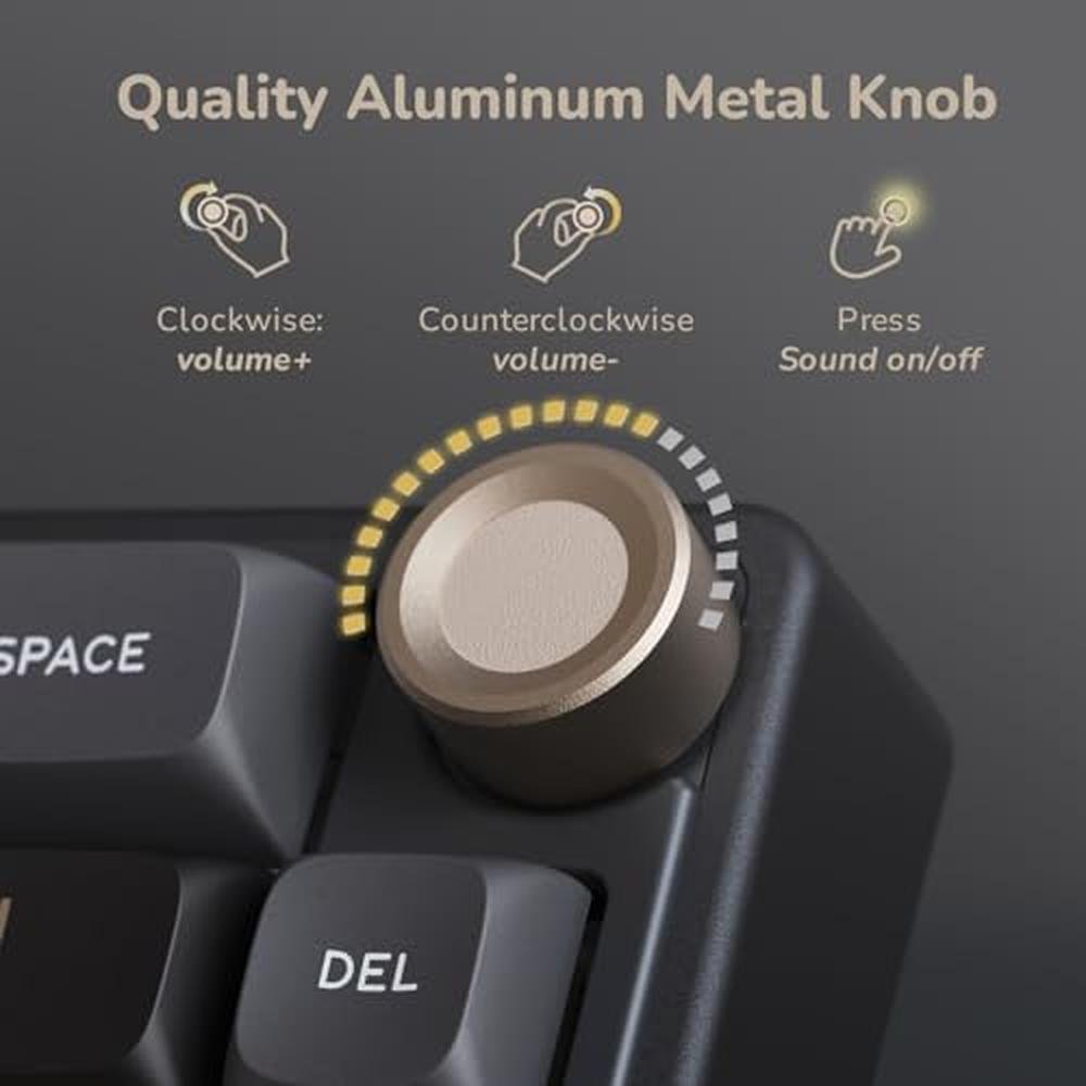 Keyboard Royal: RK ROYAL KLUDGE R65 60% RGB Backlit – Close-up Detail