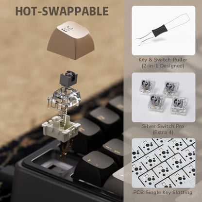Gaming Keyboard: RK ROYAL KLUDGE R75 75% Mechanical Gaming – Packaging