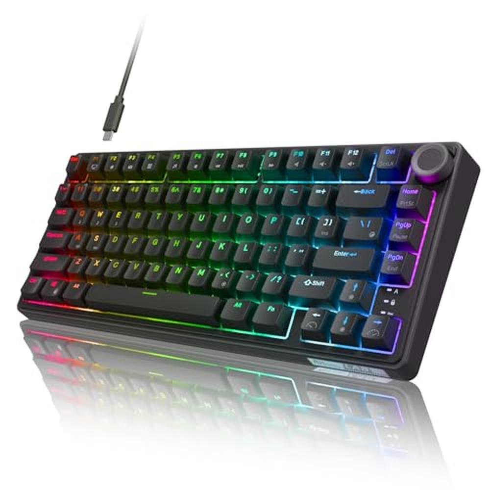 Mechanical Keyboard: RK ROYAL KLUDGE R75 75% Hot-Swap – Front View