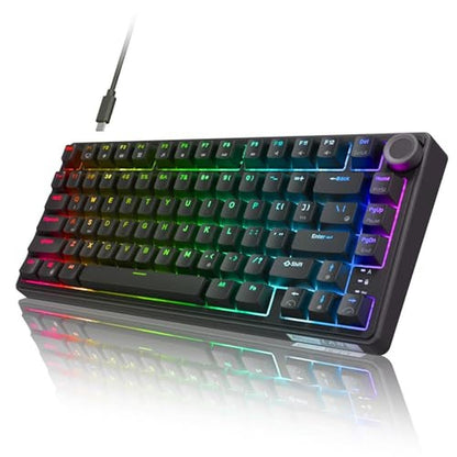 Mechanical Keyboard: RK ROYAL KLUDGE R75 75% Hot-Swap – Front View