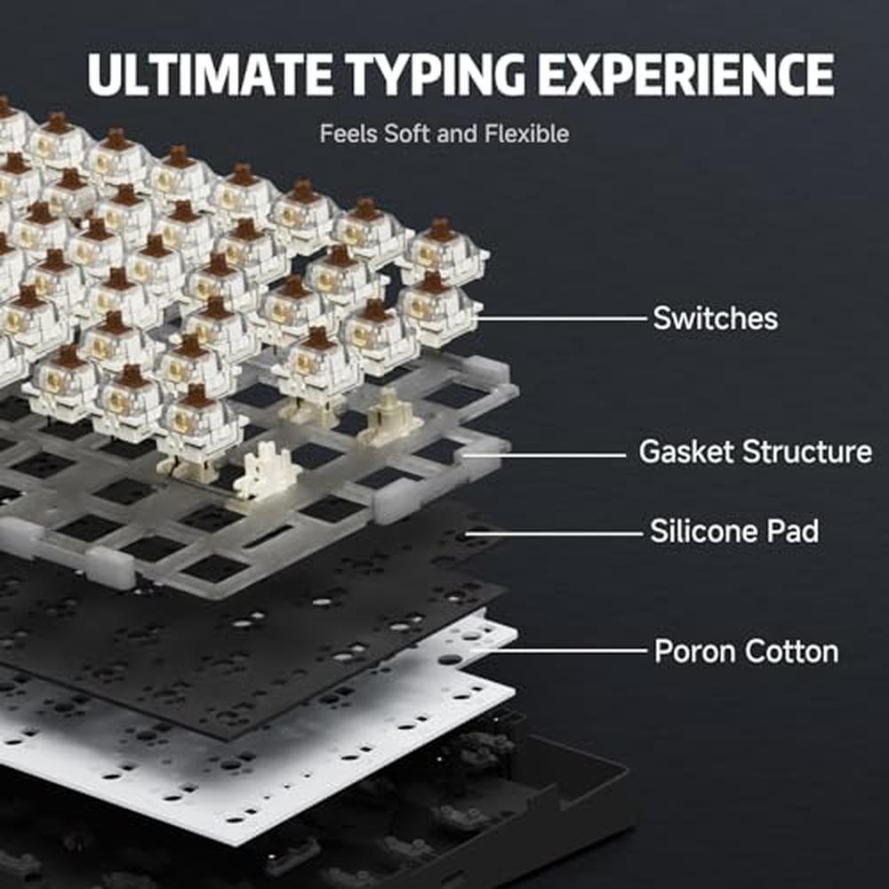 Mechanical Keyboard: RK ROYAL KLUDGE R75 75% Hot-Swap – In Use