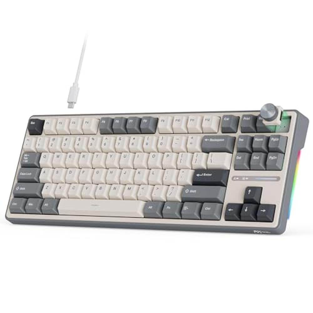 Keyboard Royal: RK ROYAL KLUDGE R87 Pro 75% Wired – Front View