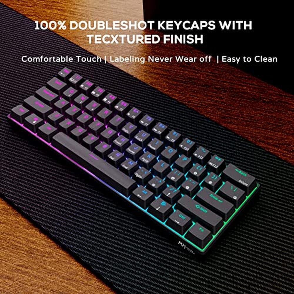 RK ROYAL KLUDGE RK61 Wireless Bluetooth Keyboard – Close-up Detail