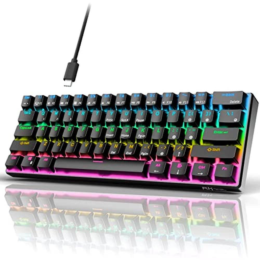 Royal Kludge RK61: 60% Mechanical Gaming Keyboard – Front View