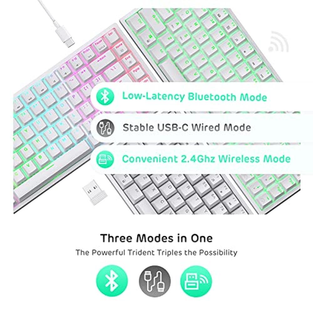 Keyboard Royal: RK ROYAL KLUDGE RK84 Wireless RGB 75% – In Use