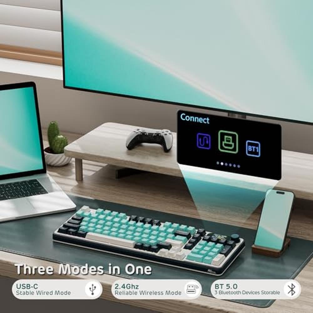 Mechanical Keyboard: RK ROYAL KLUDGE S98 Wireless – Side View