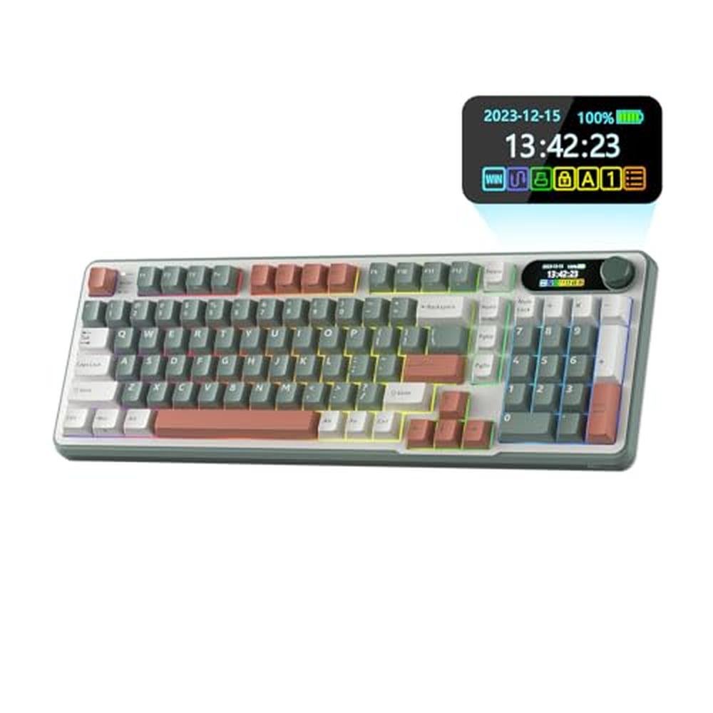 Keyboard Gaming: RK ROYAL KLUDGE S98 Mechanical Keyboard – Front View